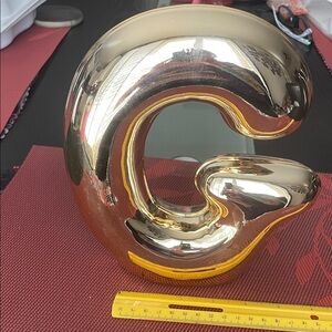 Ashland Gold Decorative monogram Letter G Sculpture